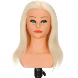 Queen hair female mannequin head half body with shouldler blonde color
